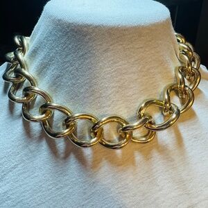 Charming Charlie Heavy Gold Tone Links Necklace